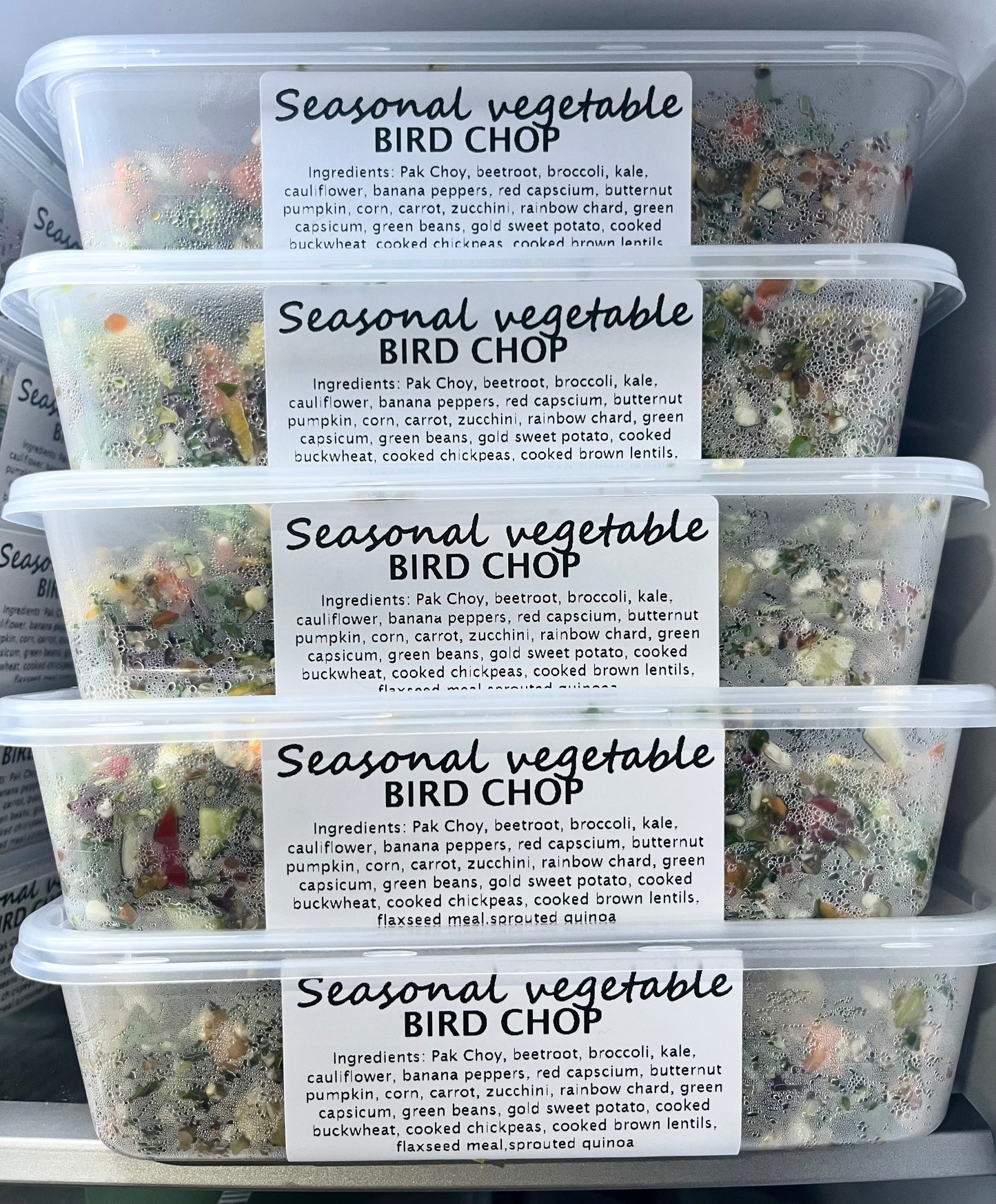 SEASONAL VEGETABLE Fresh Bird Chop (PICK UP ONLY)