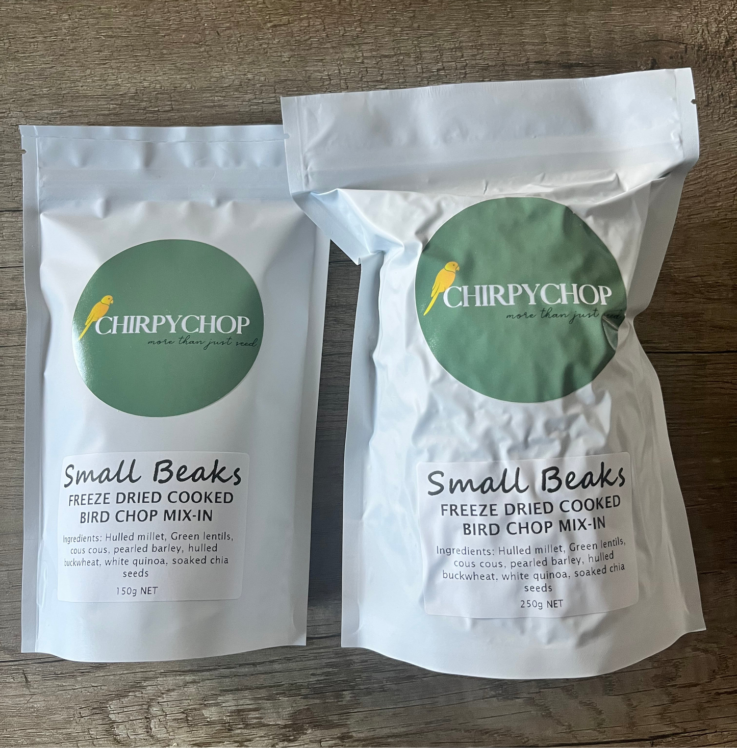 SMALL BEAKS Freeze Dried Cooked Organic Chop Mix-In