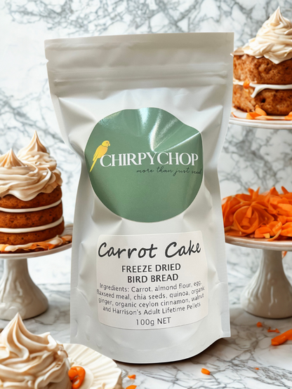 CARROT CAKE Freeze Dried Bird Bread