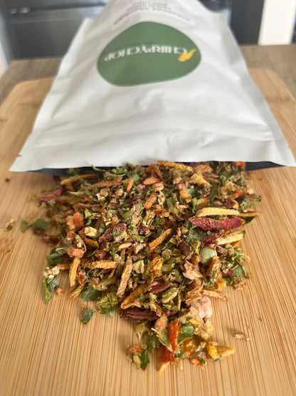 SEASONAL VEGETABLE Freeze Dried Bird Chop